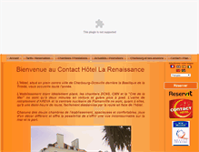 Tablet Screenshot of hotel-renaissance-cherbourg.com